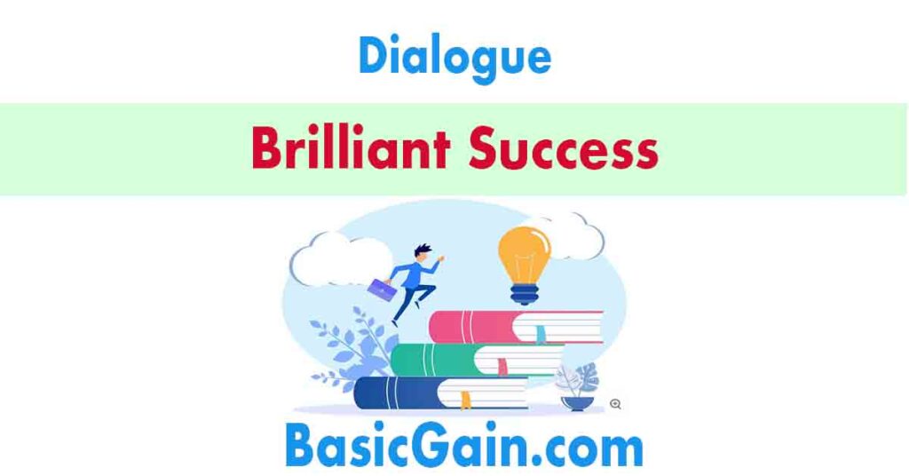 congratulating on brilliant success dialogue