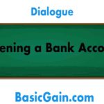 dialogue opening a bank account