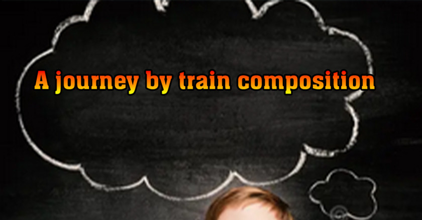 A journey by train composition for class 9